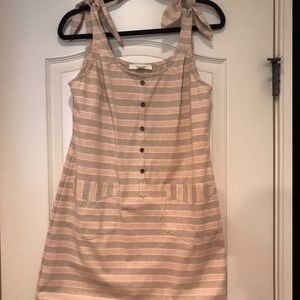 Fischer striped mini dress